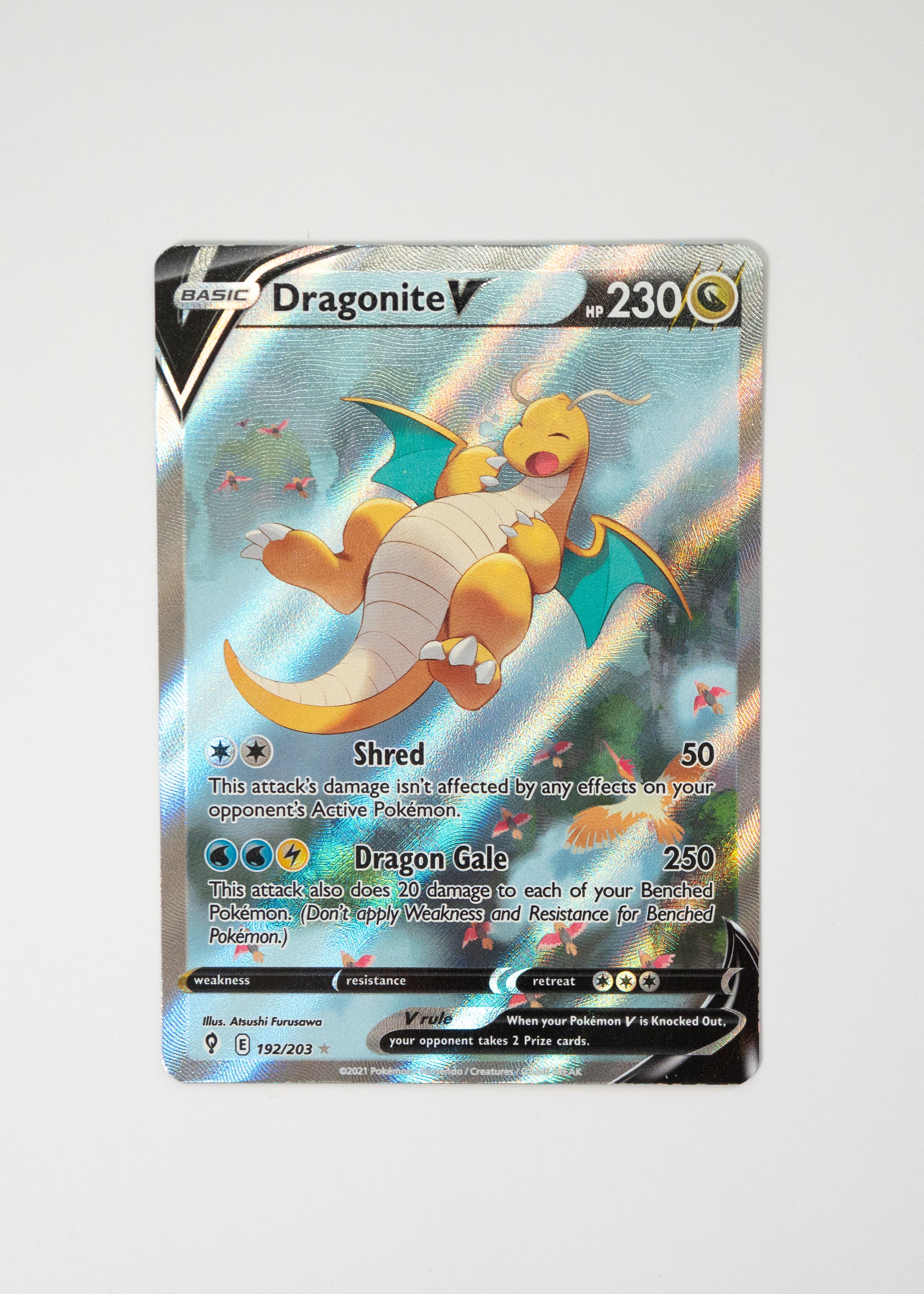 dragonite pokemon card v Dragonite V (Alternate Full Art)