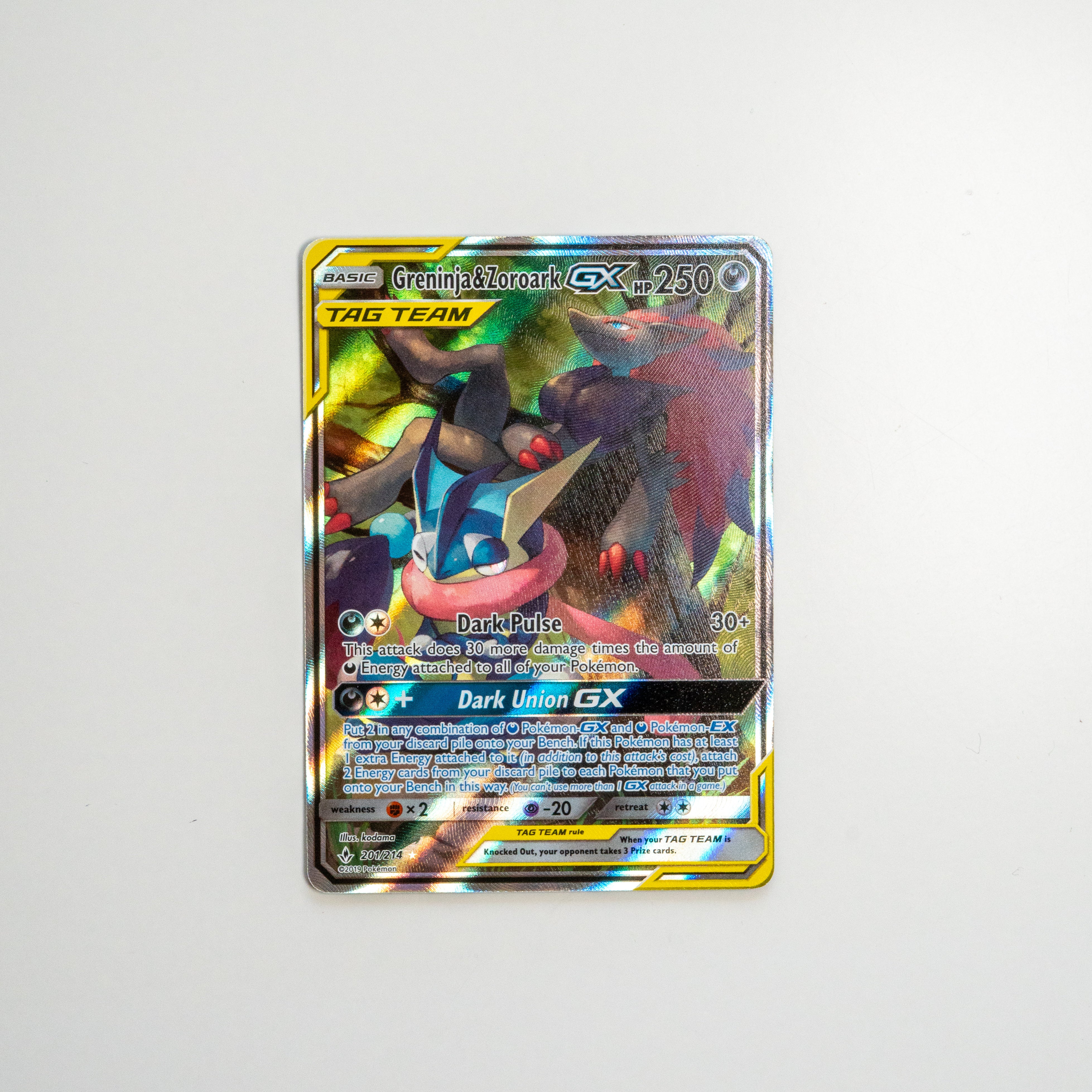Greninja & Zoroark GX (201) (Alternate Full Art) GeekPins Greninja & Zoroark GX (201) (Alternate Full Art) GeekPins