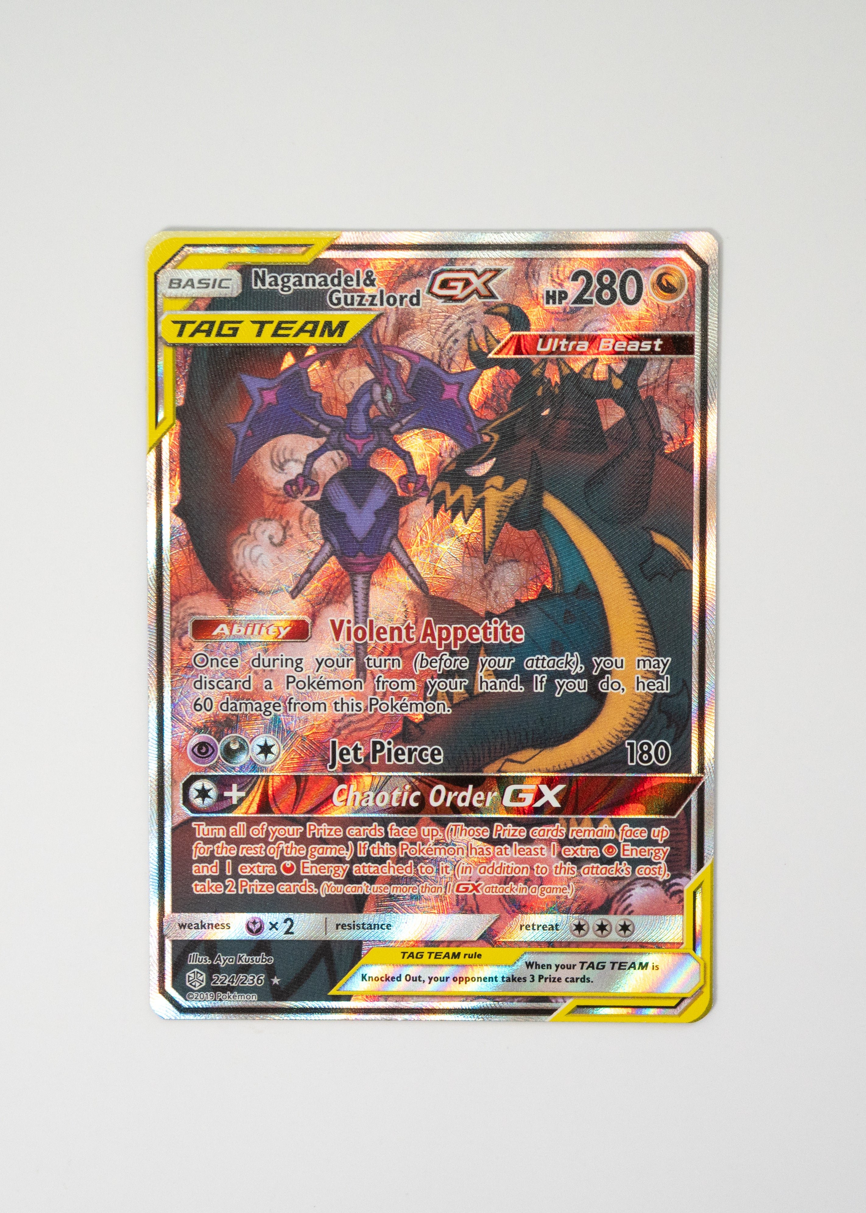 Naganadel & Guzzlord GX (Alternate Full Art) - 224/236 GeekPins Naganadel & Guzzlord GX (Alternate Full Art) - 224/236 GeekPins
