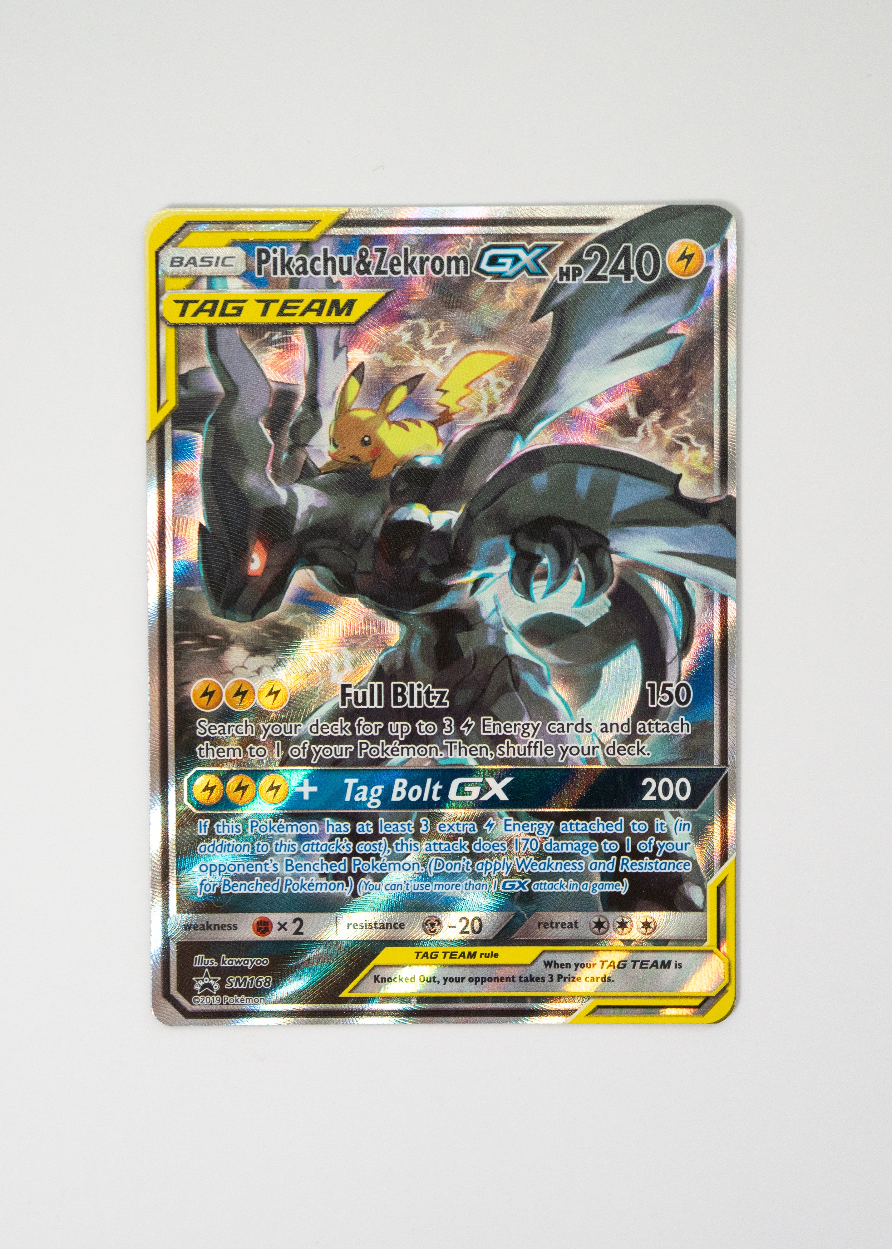 pokemon pikachu card gx Pikachu & Zekrom GX