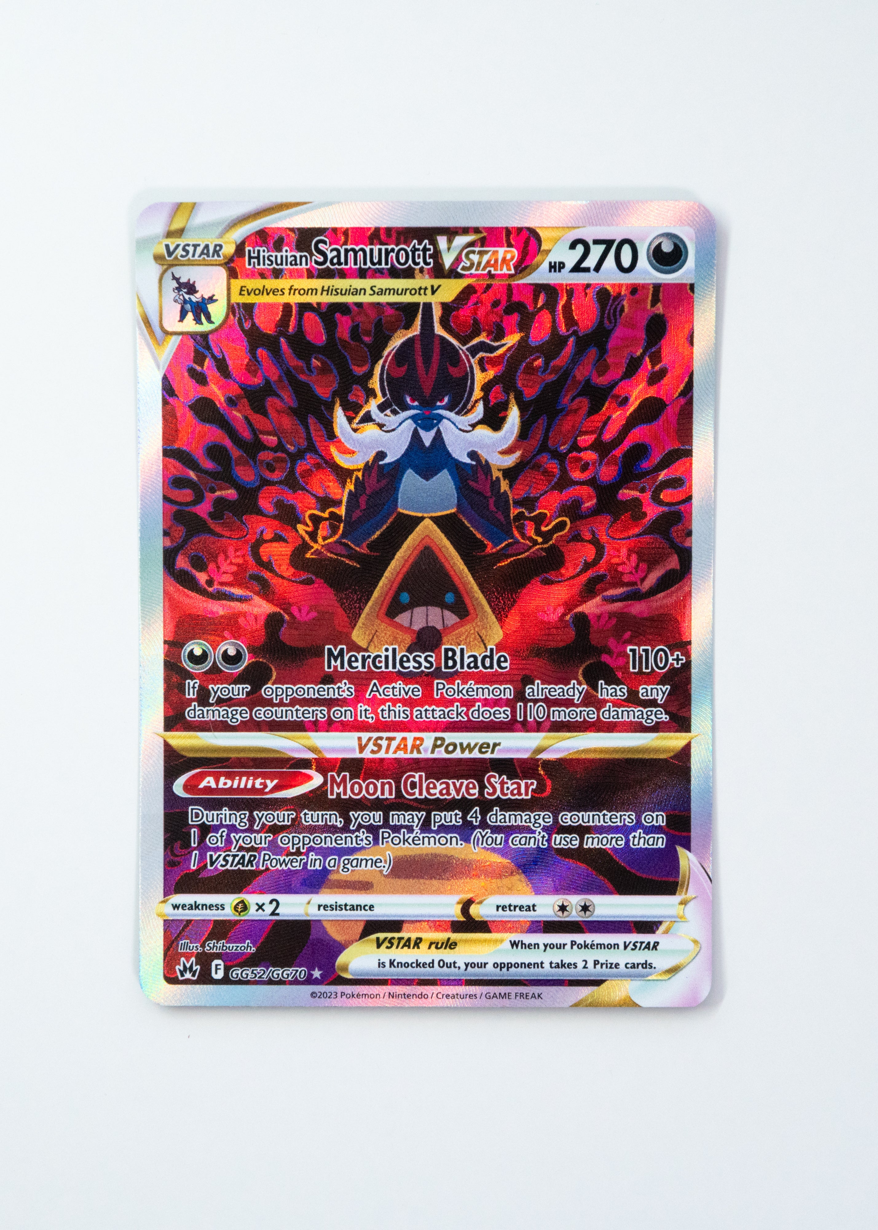 hisuian samurott vstar pokemon card Hisuian Samurott VSTAR