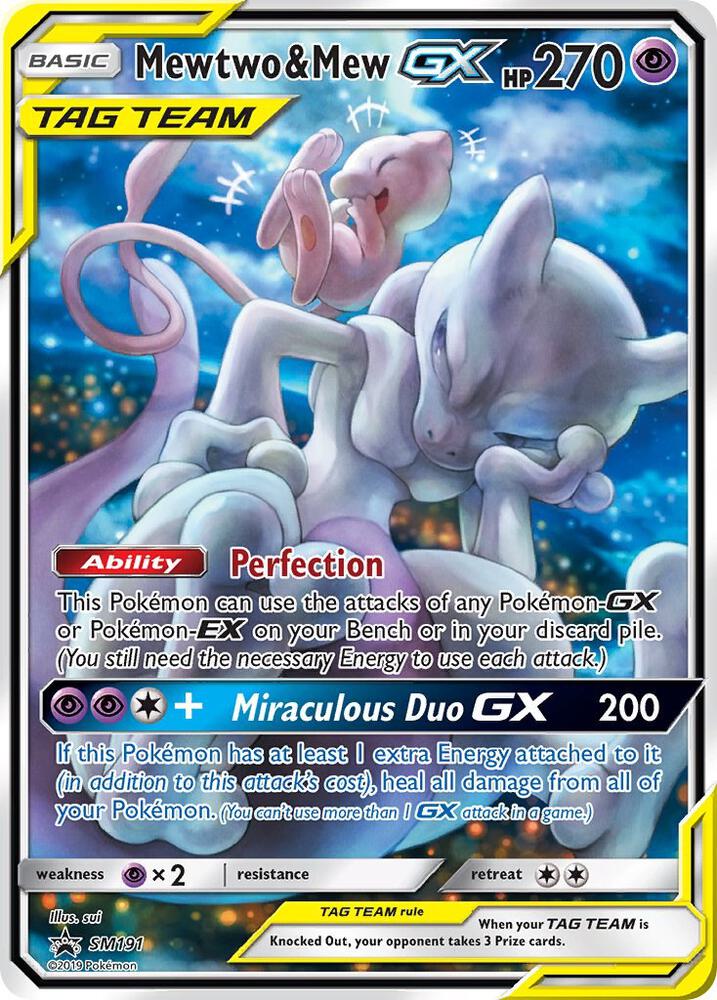 PSA 10 - Mewtwo & Mew GX - SM191 - SM Promos GeekPins PSA 10 - Mewtwo & Mew GX - SM191 - SM Promos GeekPins