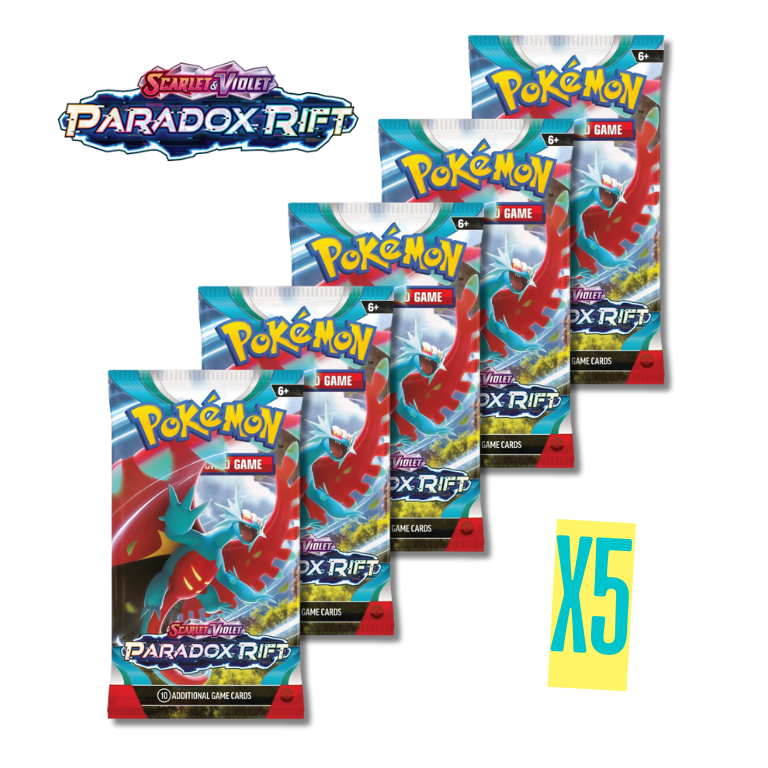 5 Packs - Paradox Rift Pokemon Scarlet & Violet Booster Packs