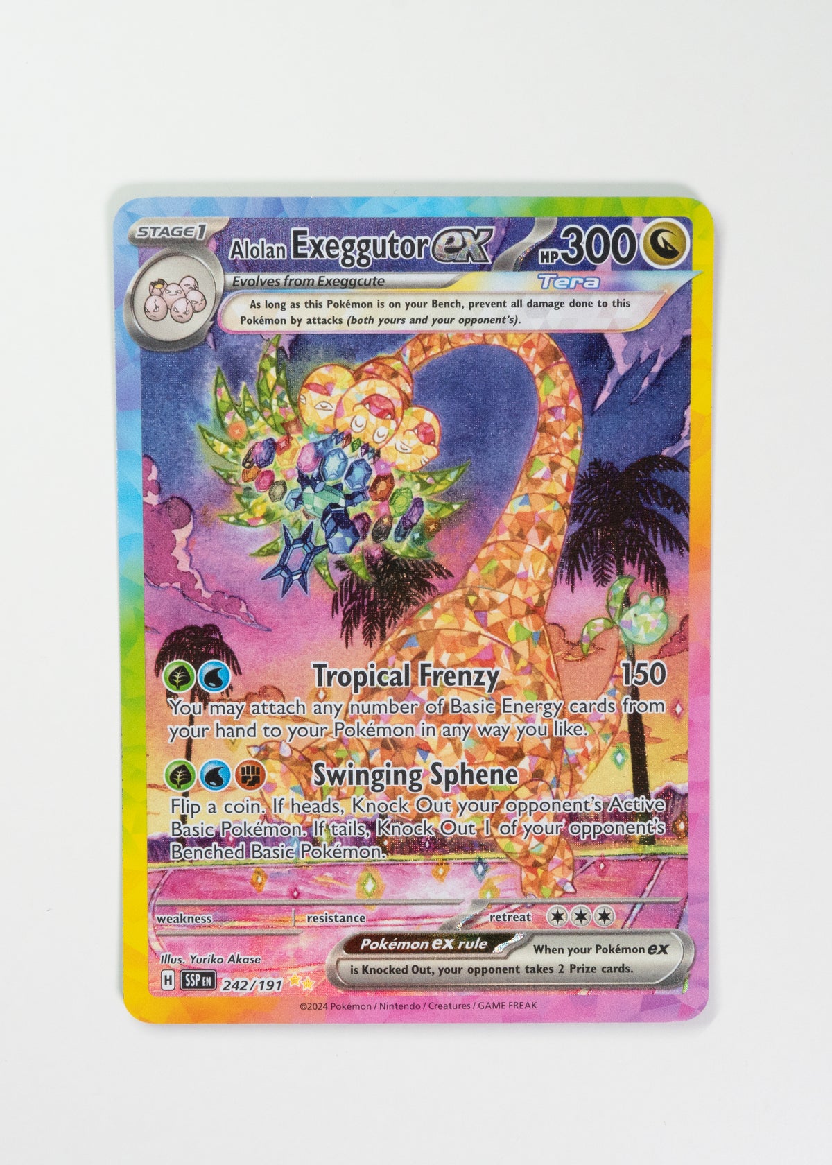 Alolan Exeggutor ex - 242/191 - SV08: Surging Sparks (SSP)