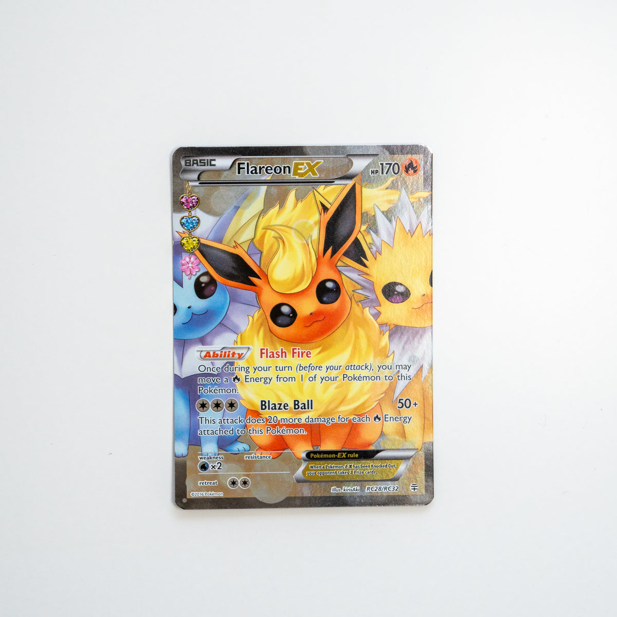 Flareon EX (Full Art) GeekPins Flareon EX (Full Art) GeekPins