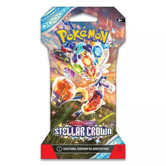 sleeved booster pack of stellar crown: blaziken