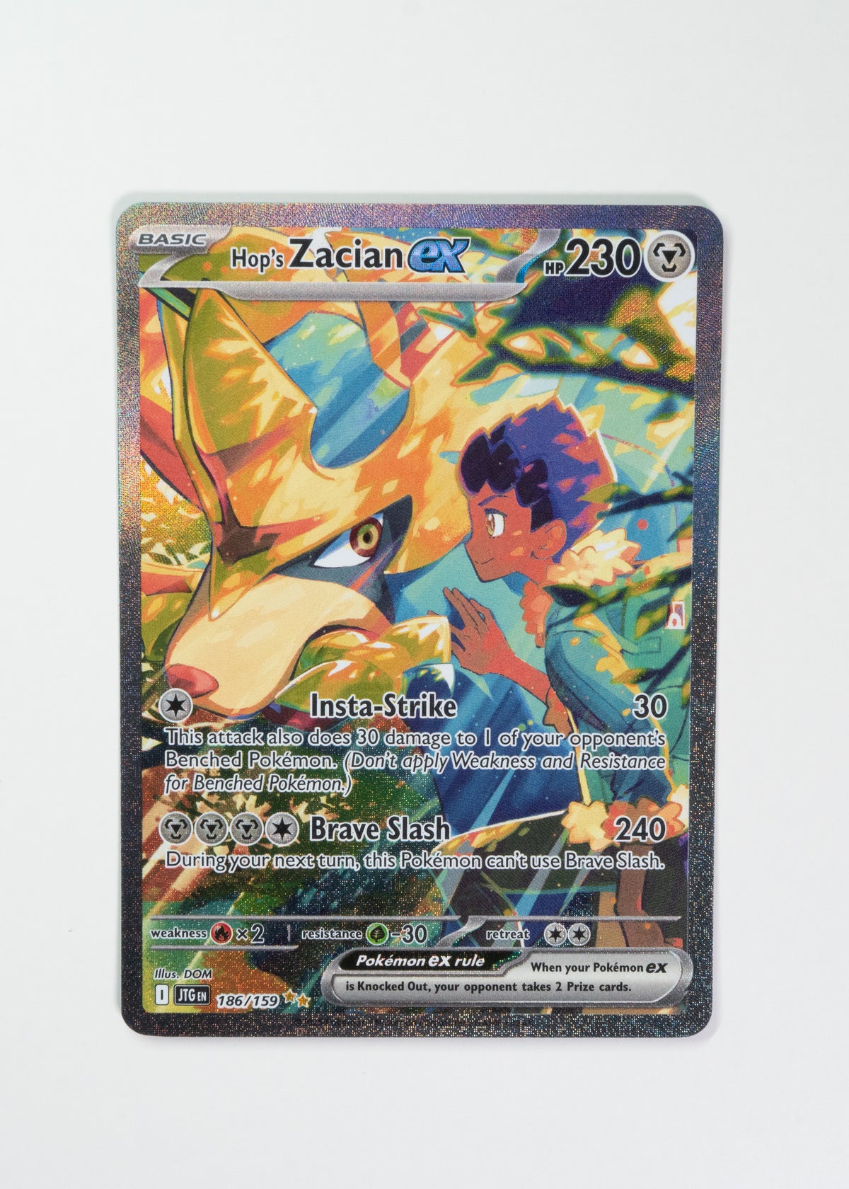 Hop's Zacian ex - 186/159 - SV09: Journey Together (JTG)