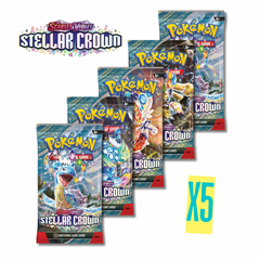 5 booster packs of stellar crown