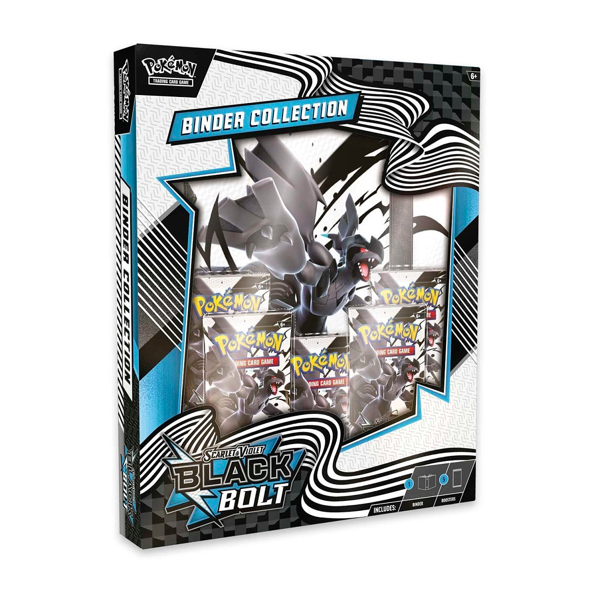 Pokémon Black Bolt Binder Collection packaging on a white background
