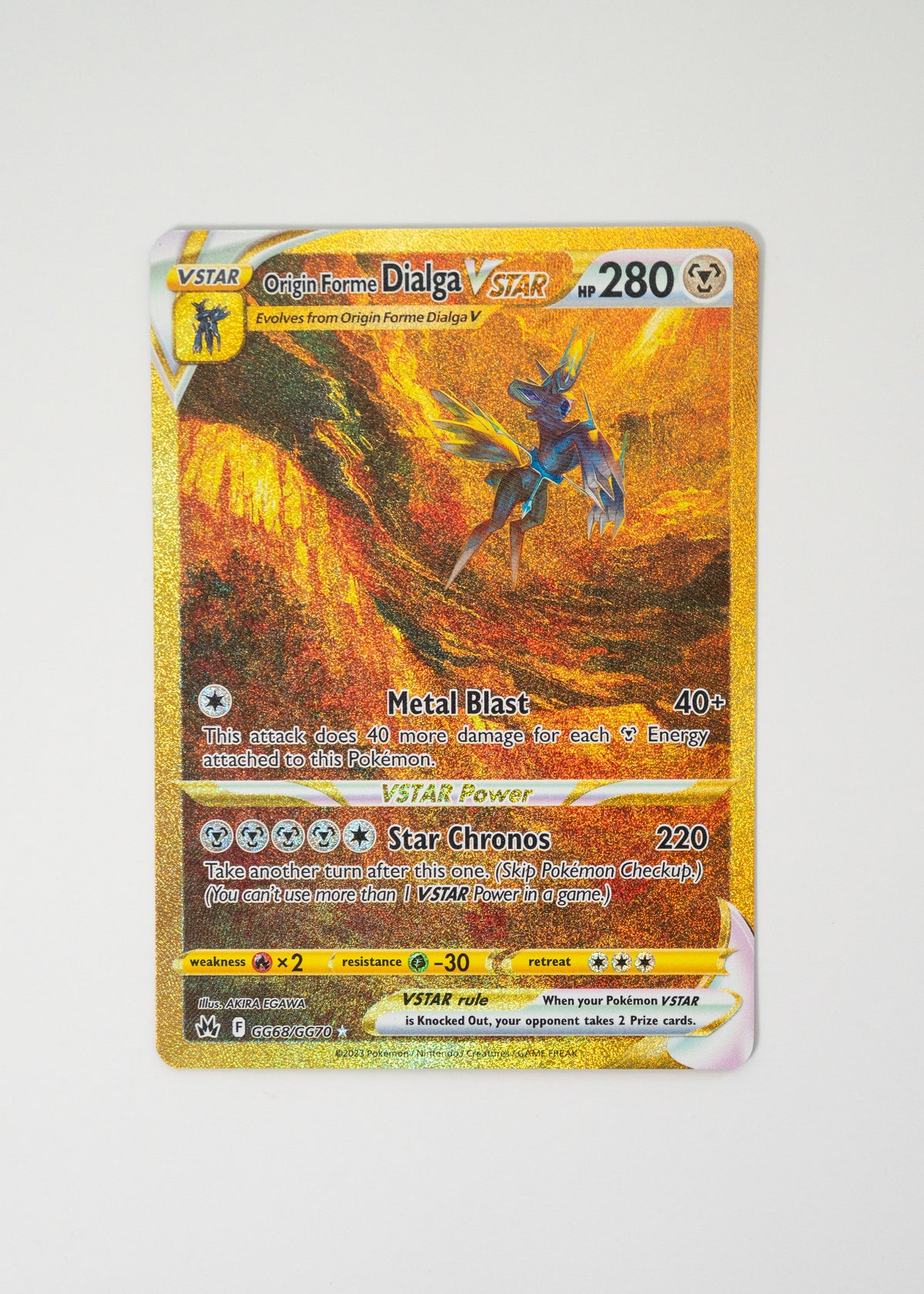 Origin Forme Dialga VSTAR (Secret) - GG68/GG70