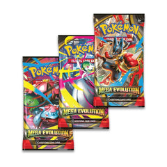 three pokemon trading card game packs