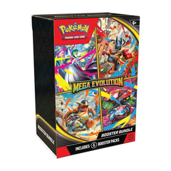 Pokémon trading card game booster bundle packaging with colorful graphics and text.