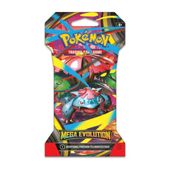 Pokémon Trading Card Game Mega Evolution booster pack on a white background