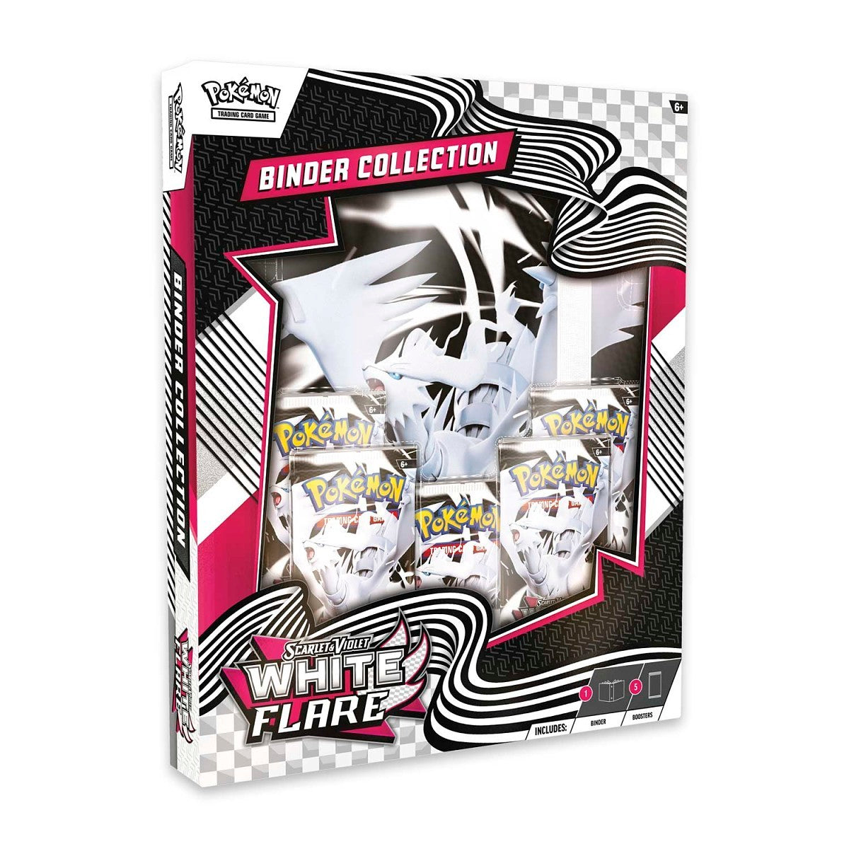 Pokémon White Flare binder collection packaging with multiple packs inside.