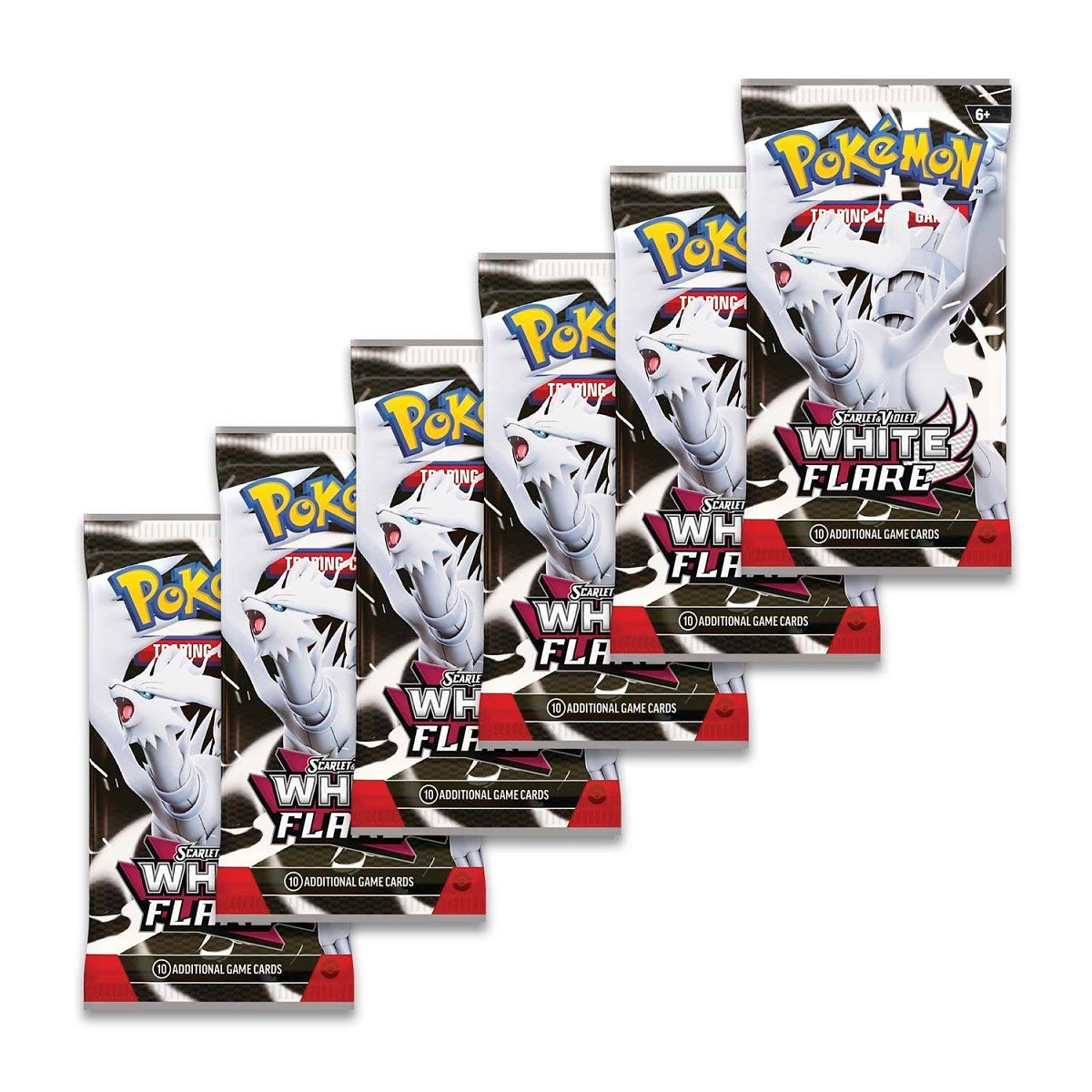 Pokémon TCG: Scarlet & Violet Black Bolt and White Flare Booster Bundle (6 Packs)