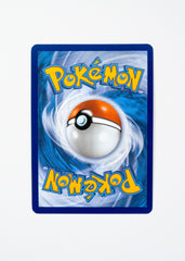 Pokémon trading card with a Pokéball design on a blue border