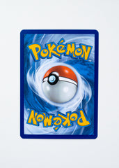 Pokémon trading card with a blue border and Poké Ball design on a white background