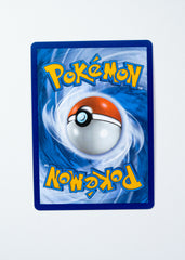 Pokémon trading card with a Poké Ball design on a blue border