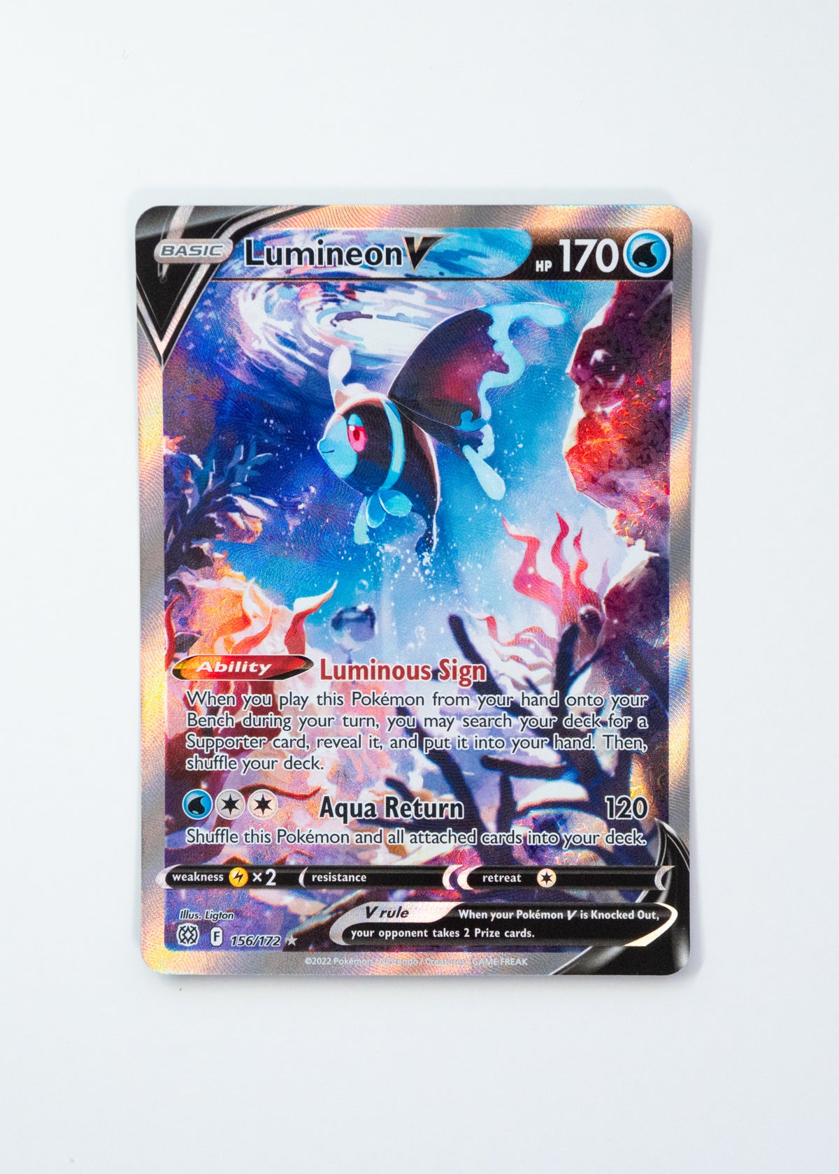 Lumineon V (Alternate Full Art) - SWSH09: Brilliant Stars (SWSH09)