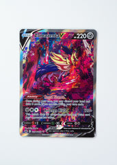 Trading card featuring a colorful character design on a white background