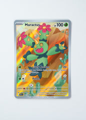 Pokémon trading card featuring a character with flowers on a white background