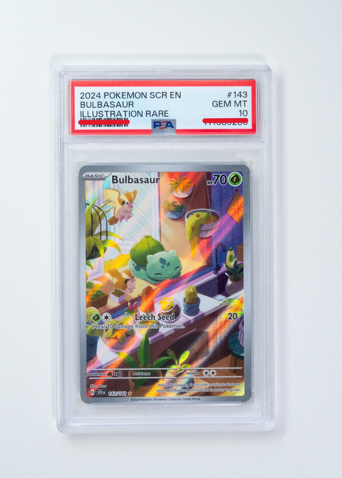 PSA 10 - Bulbasaur - SV07: Stellar Crown (SCR)