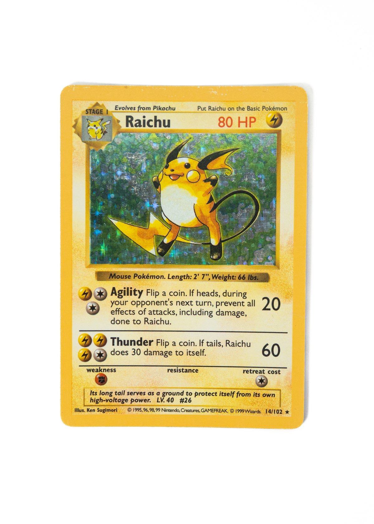 Raichu Base Set (Shadowless) - 014/102
