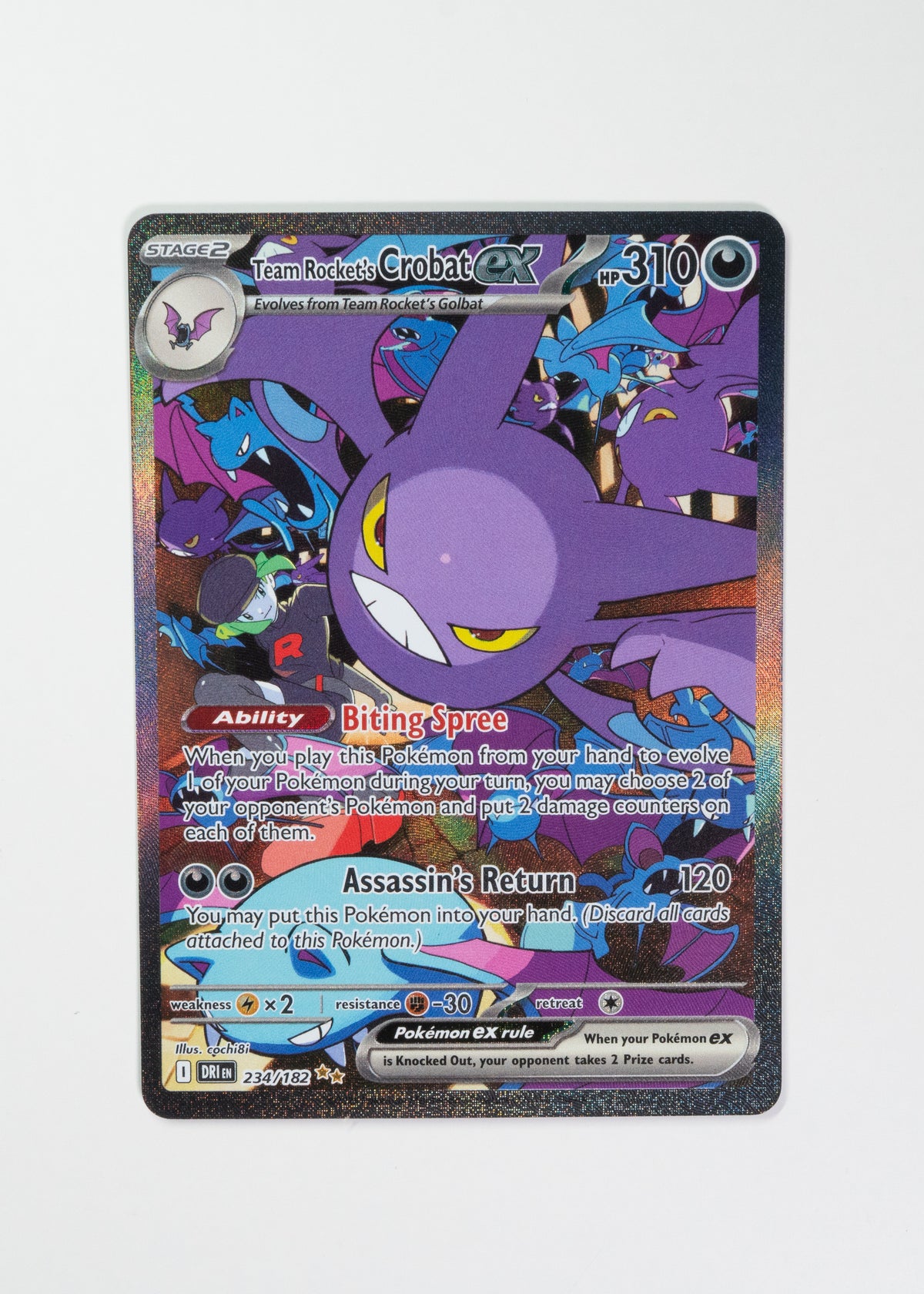 Team Rocket's Crobat ex - 234/182 - SV10: Destined Rivals (DRI)
