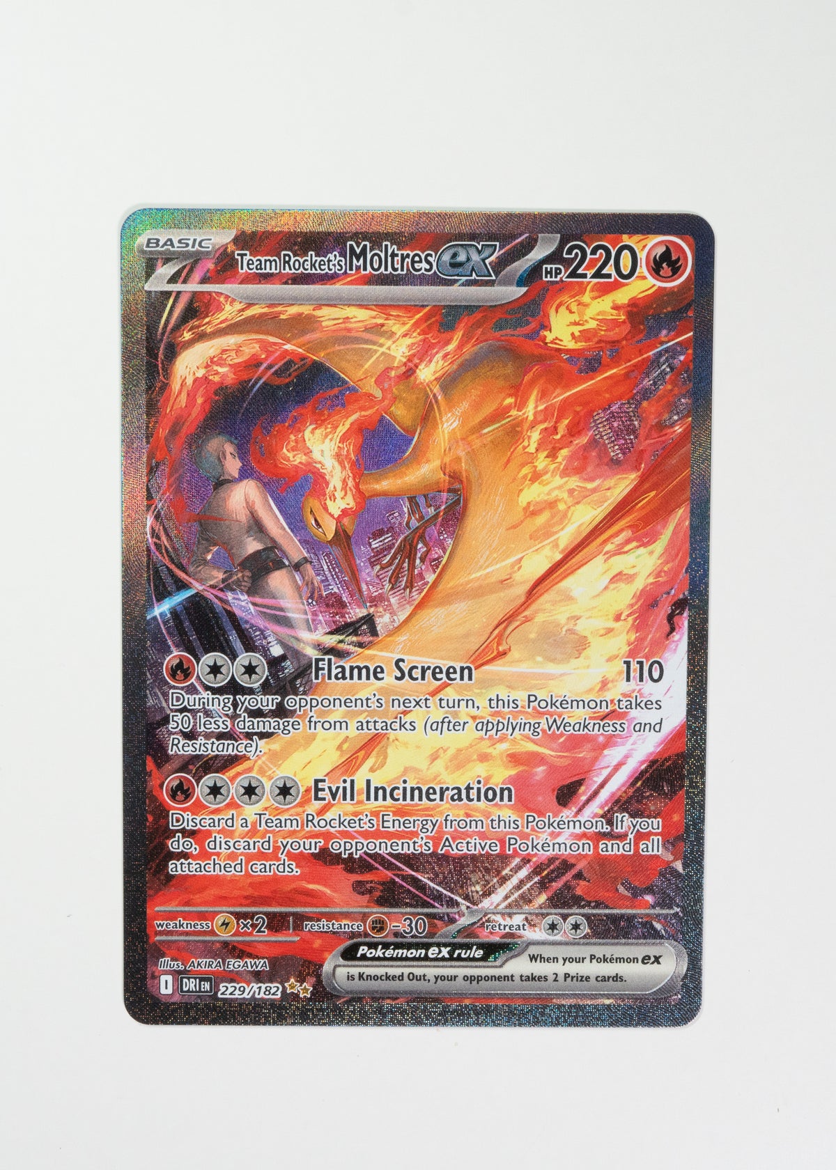 Team Rocket's Moltres ex - 229/182 - SV10: Destined Rivals (DRI)