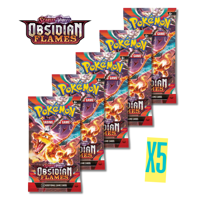 five packs of obsidian flames