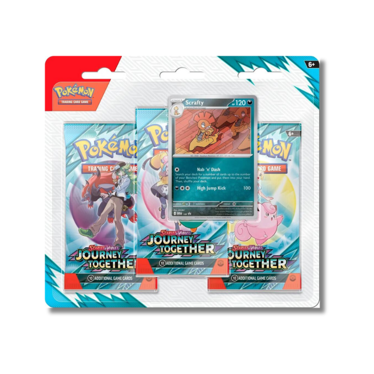 Journey Together 3 Pack Blister Scarlet & Violet Pokmon Trading Car GeekPins Journey Together 3 Pack Blister Scarlet & Violet Pokmon Trading Car GeekPins