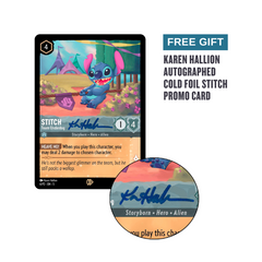 Disney - Lorcana: Azurite Sea Booster Box - 24 Packs (288 Lorcana Cards) + Free Autographed Stitch Promo