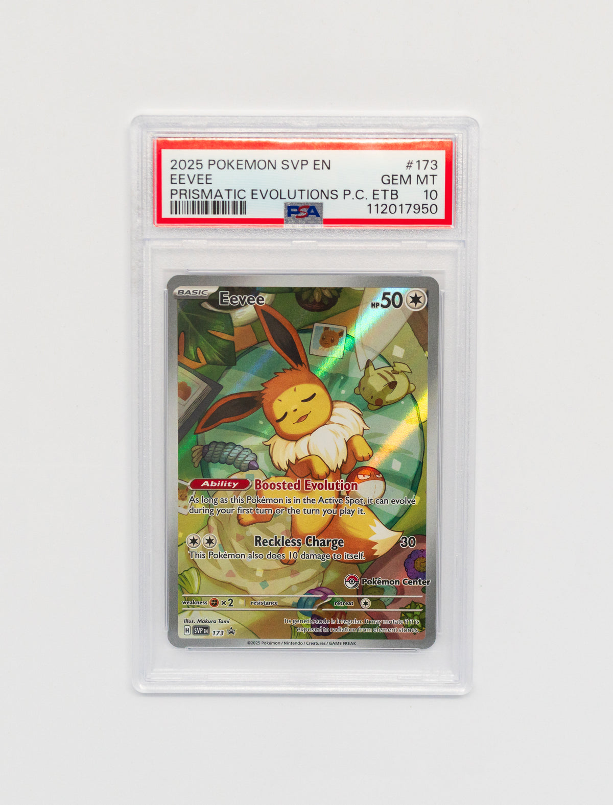 PSA 10 - Eevee - 173 (Pokemon Center Exclusive)