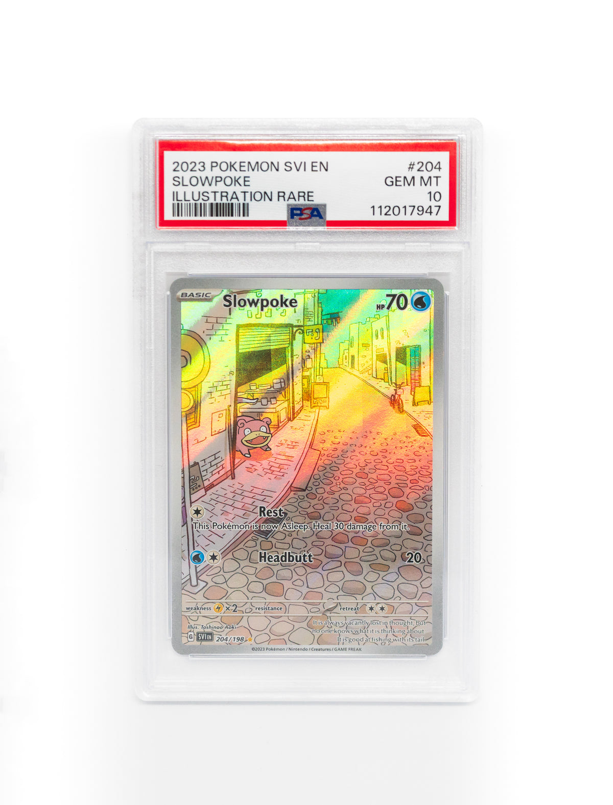 PSA 10 - Slowpoke - 204/198