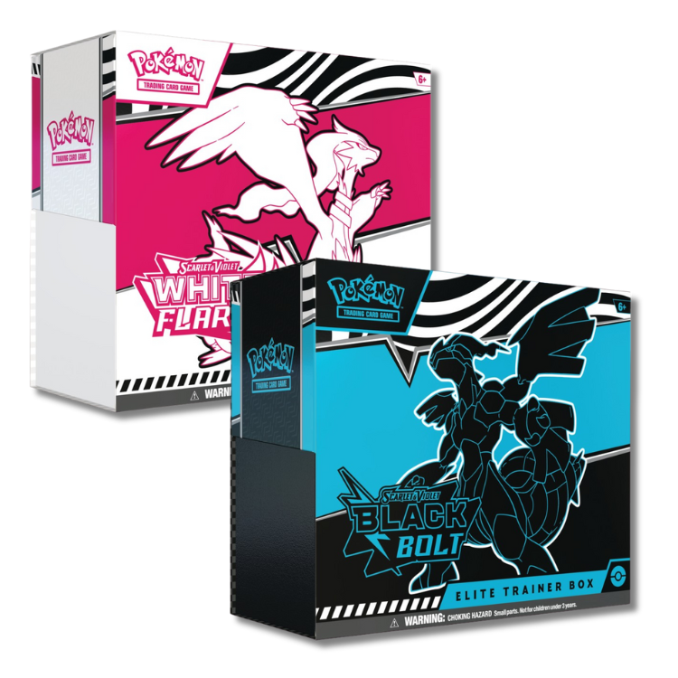 white flare black bolt elite trainer boxes