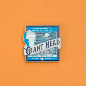GIANT HEAD BEER PIN